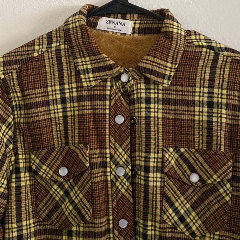 Yellow/Brown Flannel - Picture 4 of 4
